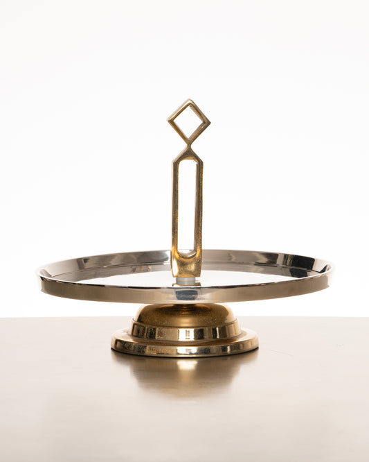 Cake Stand, Gold and Silver