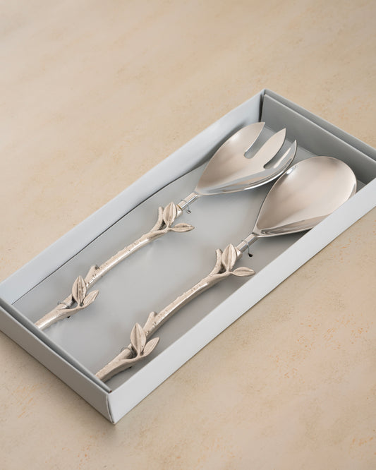 Salad Serving Kit, Silver